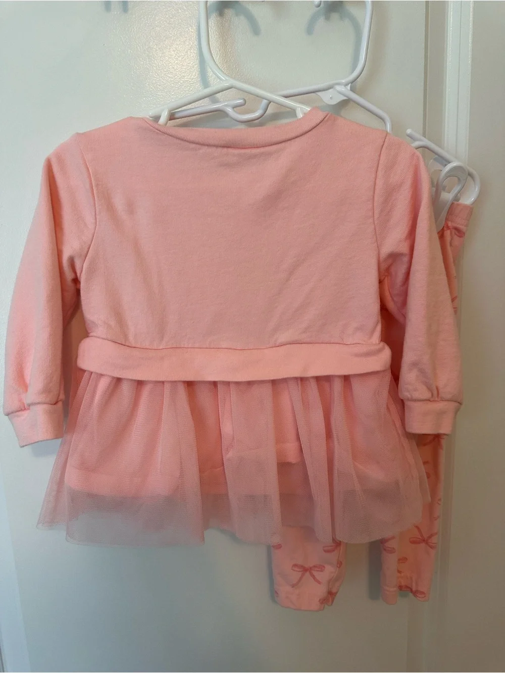 Carter's Light Pink Tulle Bow Baby Set
